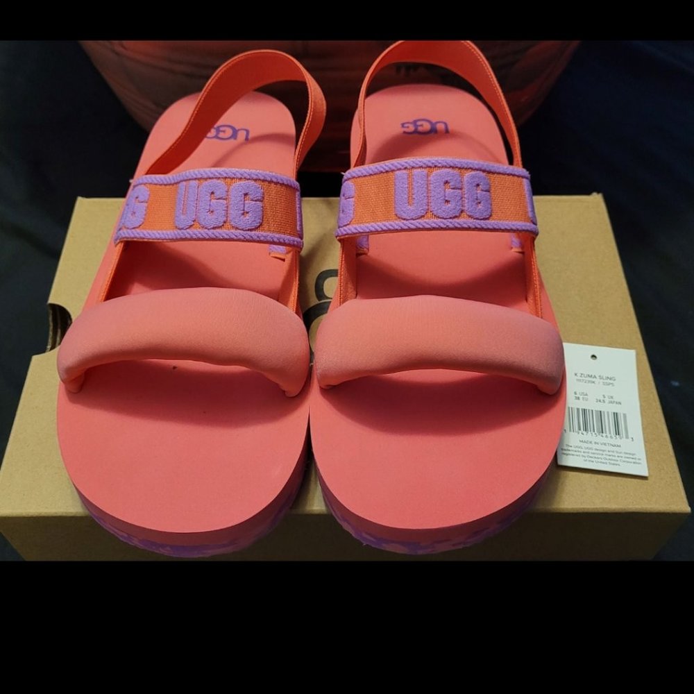 UGG Australia Zuma Sling Pink Sandals 38
